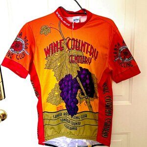 Voler Wine Country Century Santa Rosa Cycling Club Jersey Vineyard Biking Sz Med